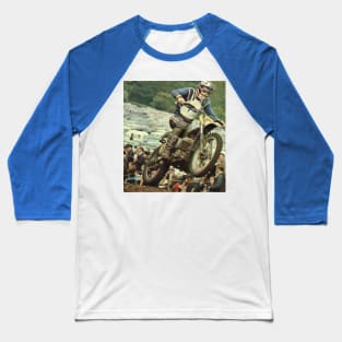 Vintage Motorcycle racing Baseball T-Shirt